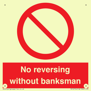 No reversing without banksman